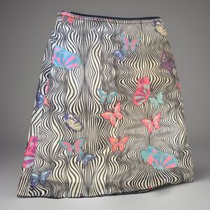 Princess Polly Skirt 2 Zebra Butterflies‎ Mini Black Pink Blue Summer Mesh Slip